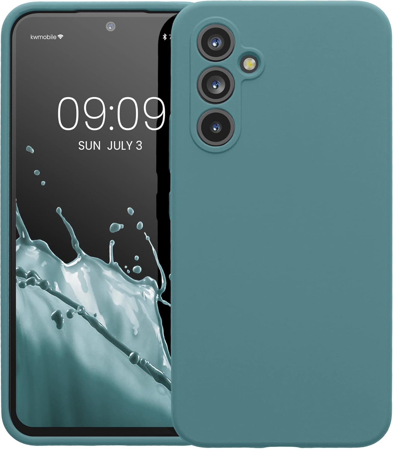 kwmobile Funda compatible con Samsung Galaxy A54 5G – Funda delgada de silicona TPU para teléfono – Acabado suave al tacto – Piedra antigua