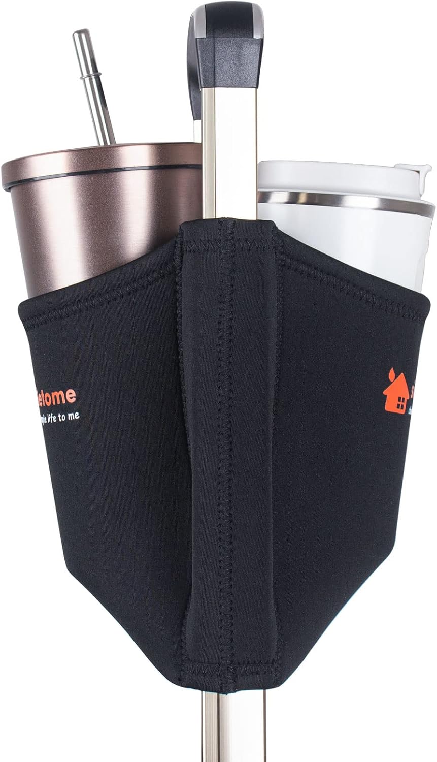 simpletome Portavasos para equipaje con manos libres, accesorio para bolsa de bebidas, estilo simple, materiales elásticos, fácil de instalar y