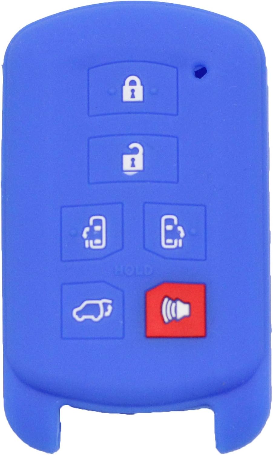 Funda protectora de goma para llavero inteligente con control remoto de goma, compatible con Toyota Sienna 2011 2012 2013 2014 2015 2016 2017 2018