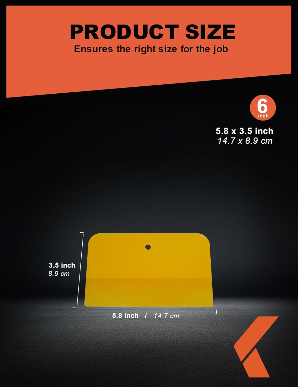 Esparcidores de relleno corporal (paquete de 100)  Esparcidor de plástico reutilizable amarillo de 6 pulgadas para rellenos de automóviles,