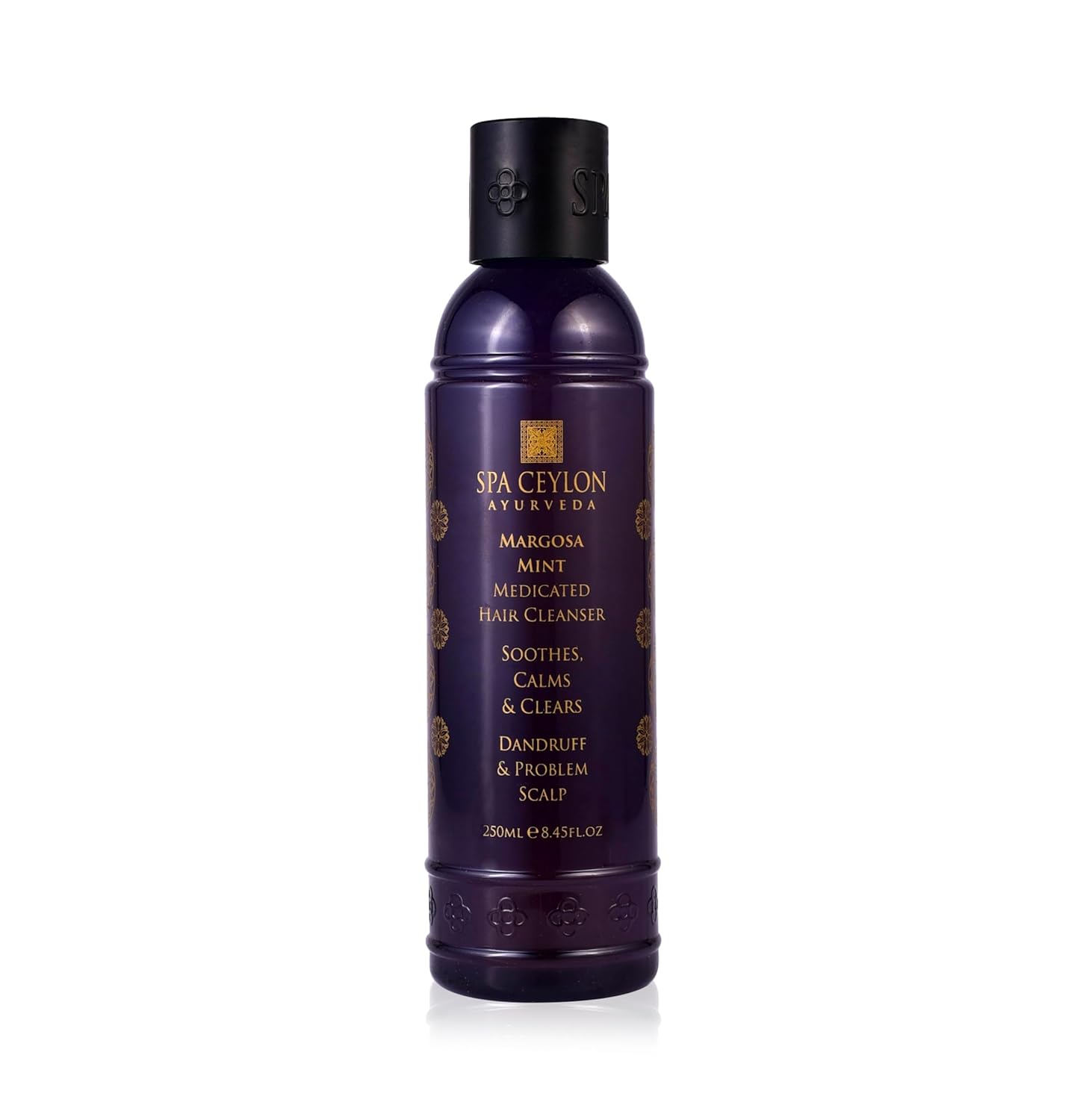 SPA CEYLON Margosa Mint – Limpiador para el cabello medicado  Fórmula potente para problemas de caspa y cuero cabelludo  Picazón  Descamación