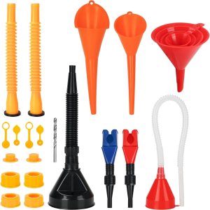 HOXHA Kit de repuesto para boquilla de gasolina y embudos automotrices, boquilla de lata de gas, embudo de boca ancha, embudo de cuello largo, HOXHA Kit de repuesto para boquilla de gasolina y embudos automotrices, boquilla de lata de gas, embudo de boca ancha, embudo de cuello largo,