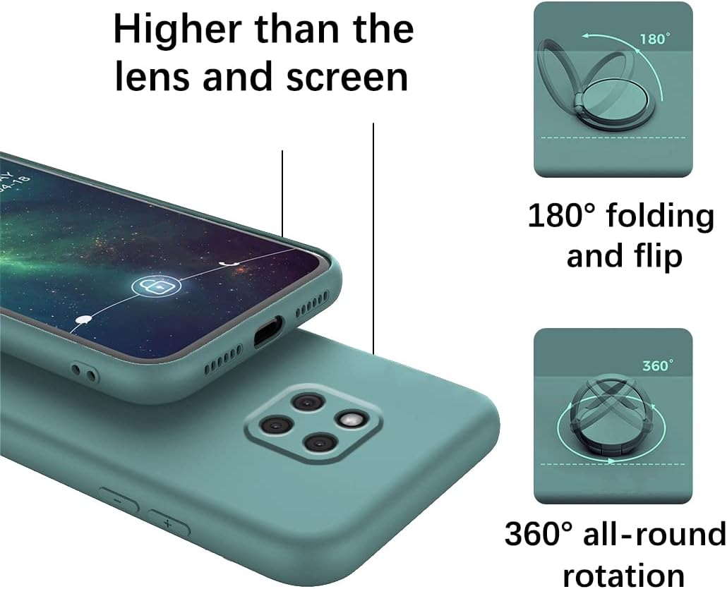 Funda compatible con Huawei Mate 20 Pro con soporte creativo de patrón de astronauta verde, funda para teléfono Huawei Mate 20 Pro con soporte de