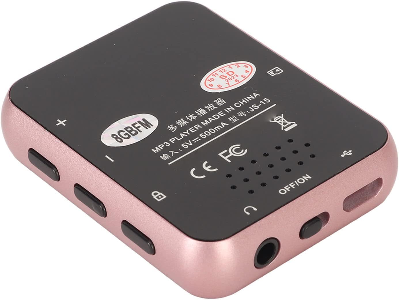 Reproductor de MP3 de pantalla táctil completa de 1.8 pulgadas, reproductor de música Bluetooth 5.0 con ROM de cuerpo de 8 GB, expansión de tarjeta