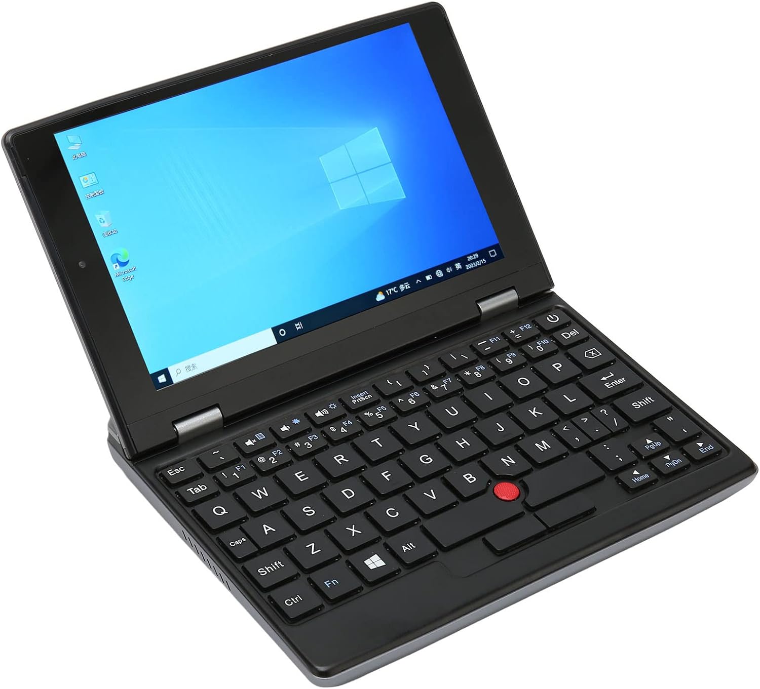 Zunate Mini portátil Win 10, pantalla táctil de 7.0 pulgadas, mini portátil industrial CPU J4105, micro PC RAM de 12 GB, WiFi de doble banda,