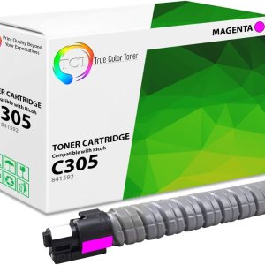 TCT Cartucho de tóner de repuesto prémium compatible con impresoras Ricoh Aficio C305 841592 Magenta funciona con impresoras Ricoh Aficio MP C305 MP TCT Cartucho de tóner de repuesto prémium compatible con impresoras Ricoh Aficio C305 841592 Magenta funciona con impresoras Ricoh Aficio MP C305 MP
