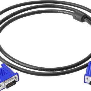 PASOW Cable de monitor VGA a VGA HD15 macho a macho para proyector de computadora de TV (5 pies) PASOW Cable de monitor VGA a VGA HD15 macho a macho para proyector de computadora de TV (5 pies)