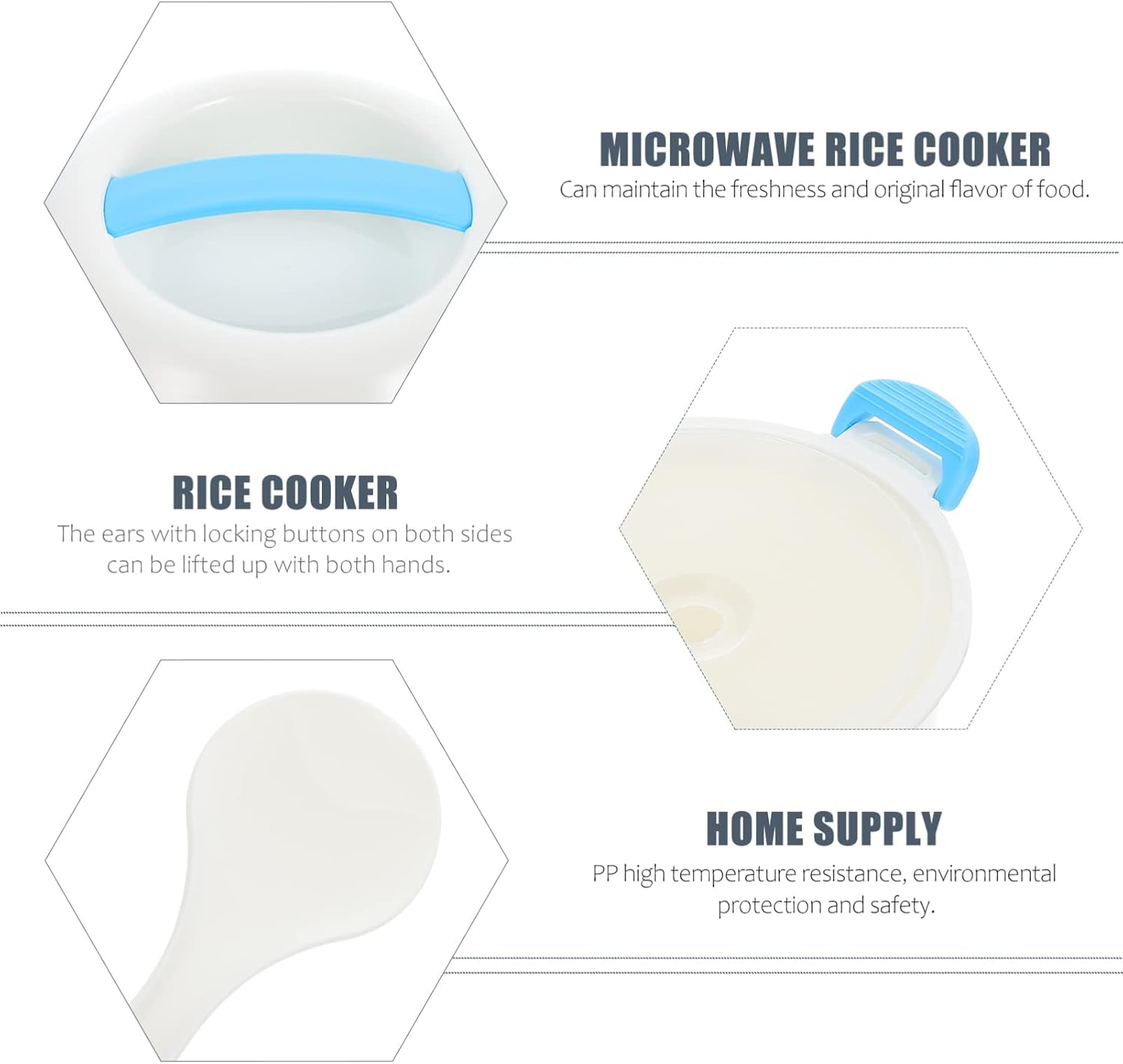 OSALADI Arrocera portátil para microondas, olla de arroz y pasta, vaporizador de arroz, recipiente de alimentos para verduras, sopas, apto para