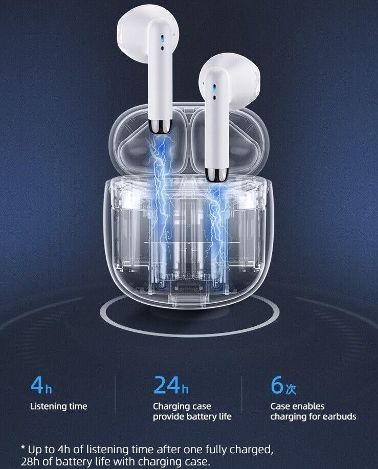 TWS Auriculares inalámbricos Bluetooth 5.0 con estuche de carga para Motorola Moto z4 Auriculares intrauditivos con micrófono y control táctil –