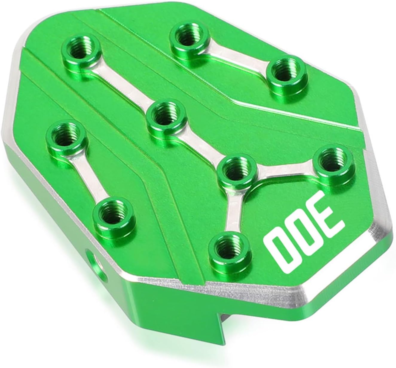 CNC aluminio Motorcycle Kickstand Side Stand Enlarge Extension for Kawasaki Ninja 400 300 650 1000 Z900 Versys650 2010-2023 (Color  Green ZX10R)