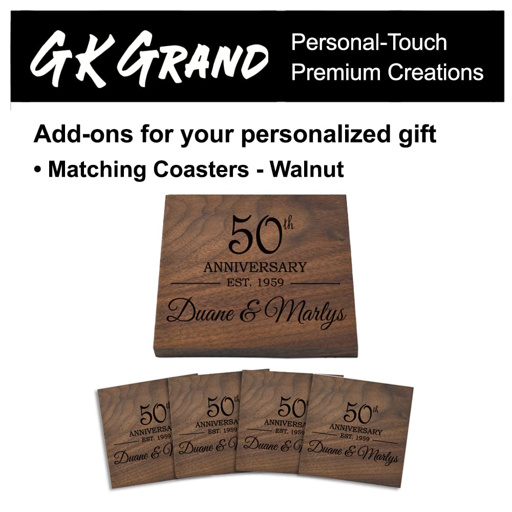 Personalized Cutting Board Wedding Gift Walnut Live Edge Artisan Rustic Display Unique Custom Engraved Anniversary Bride Groom Newlywed Couple