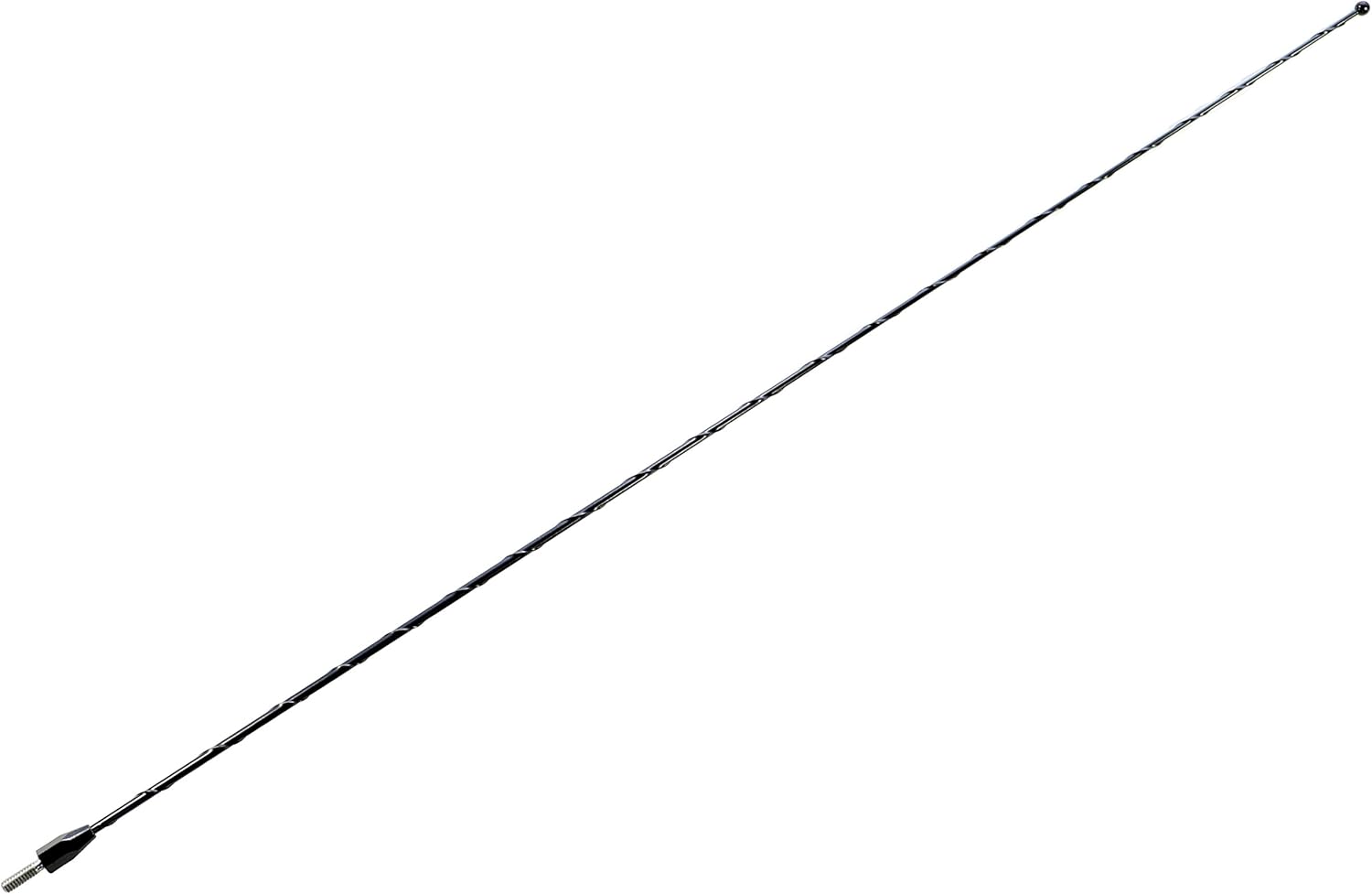 AntennaMastsRus – La antena negra de 27 pulgadas es compatible con Ford Ranger (1982-2011) – Cancelación de ruido del viento en espiral –