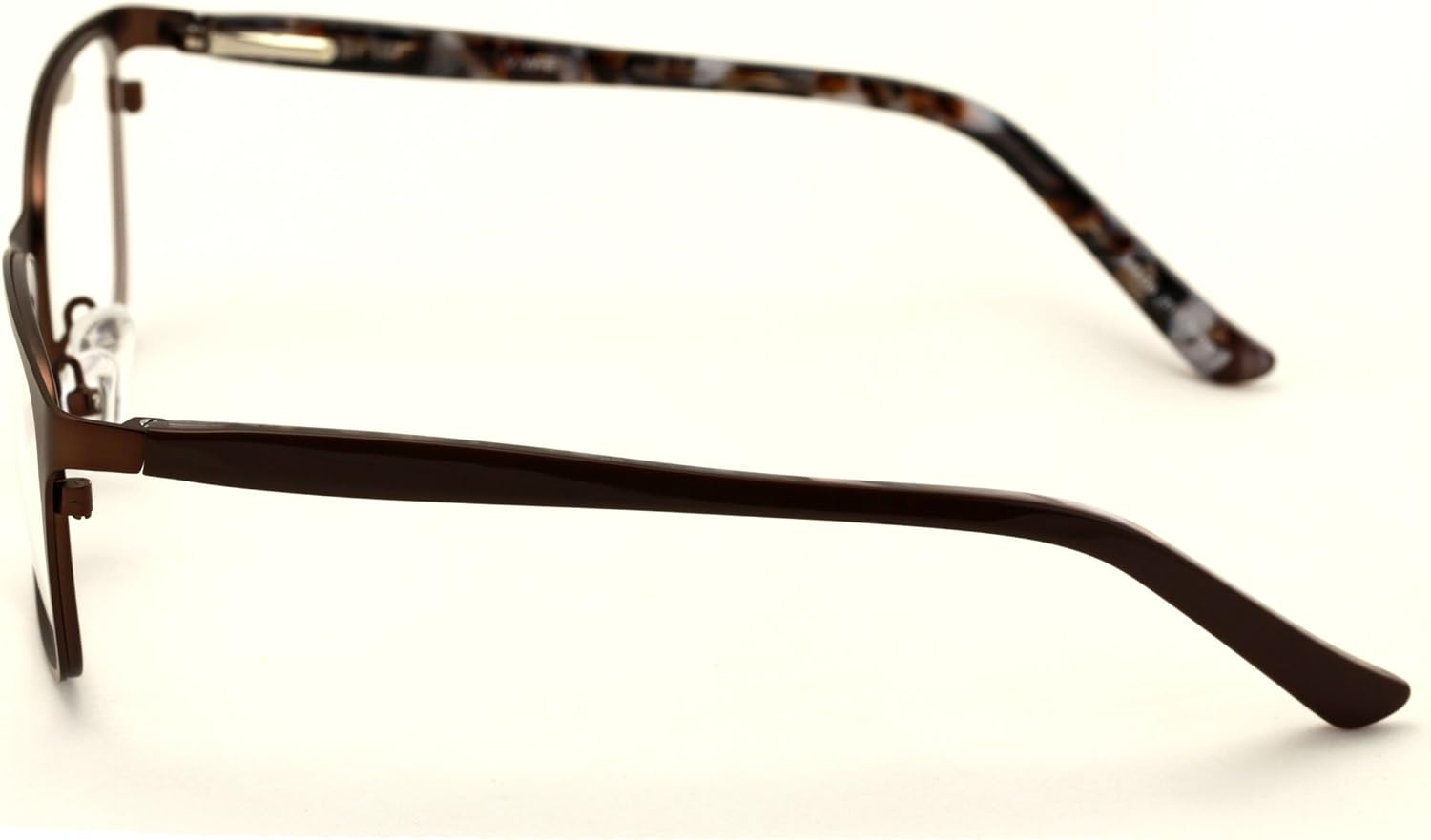 Gafas de lectura de acero inoxidable de moda para mujer, marco de lente transparente, lector de metal
