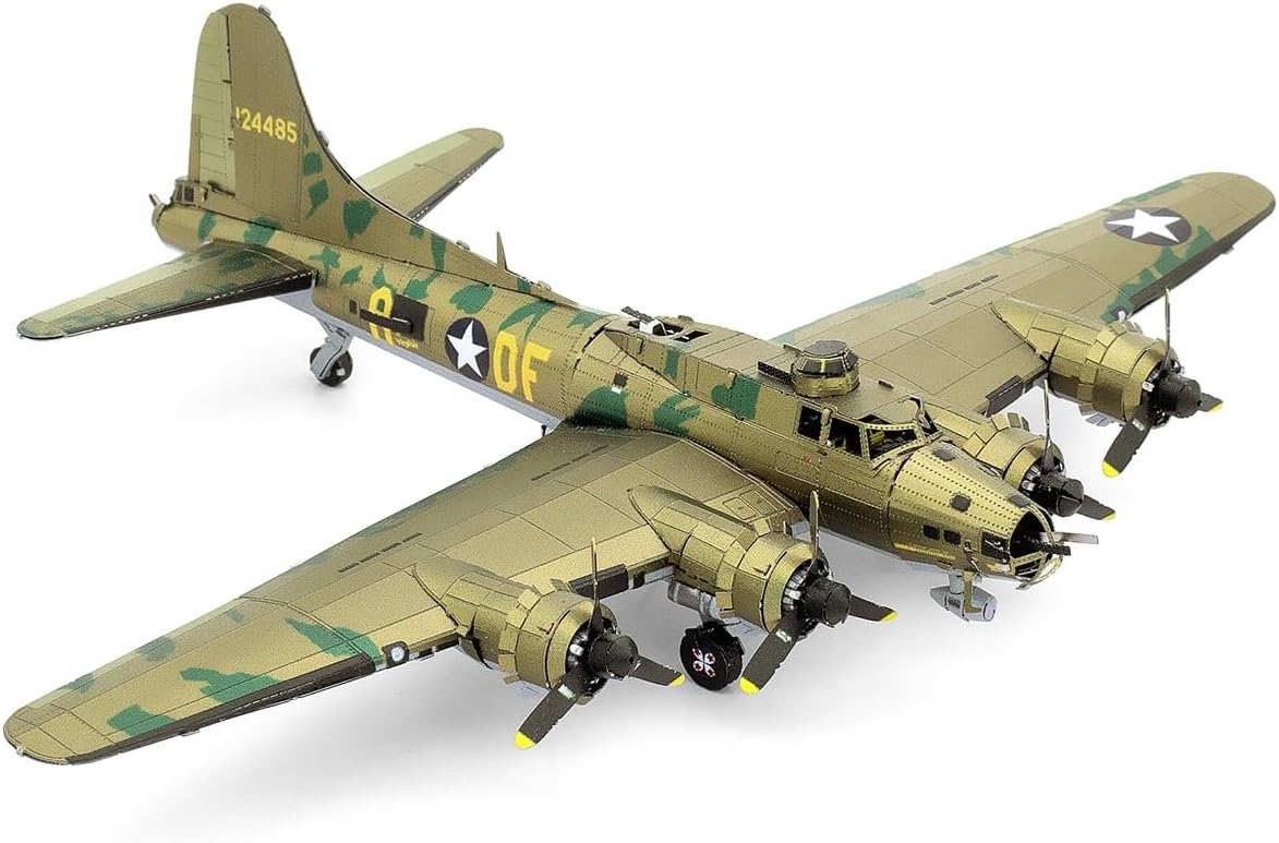 Metal Earth B-17 Flying Fortress Color 3D Metal Modelo Kit Fascinaciones