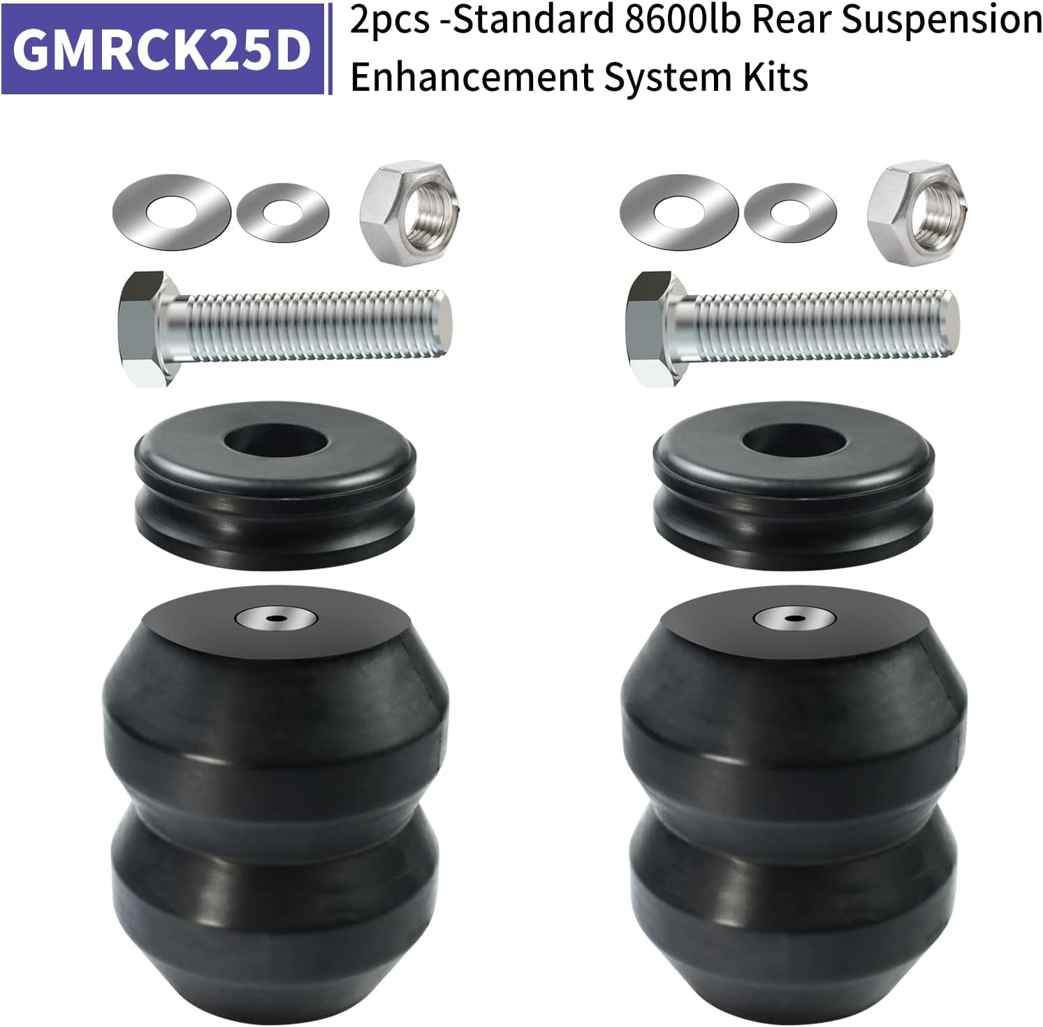GMRCK25D – Sistema de mejora de la suspensión trasera compatible con Chevy Chevrolet Silverado 2011-2022, GMC Sierra 2500HD 3500HD 2WD4WD
