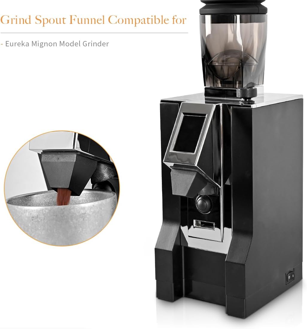 Accesorios para molinillo de café expreso, 2 unidades, embudo de boquilla compatible con Eureka Mignon Grinder