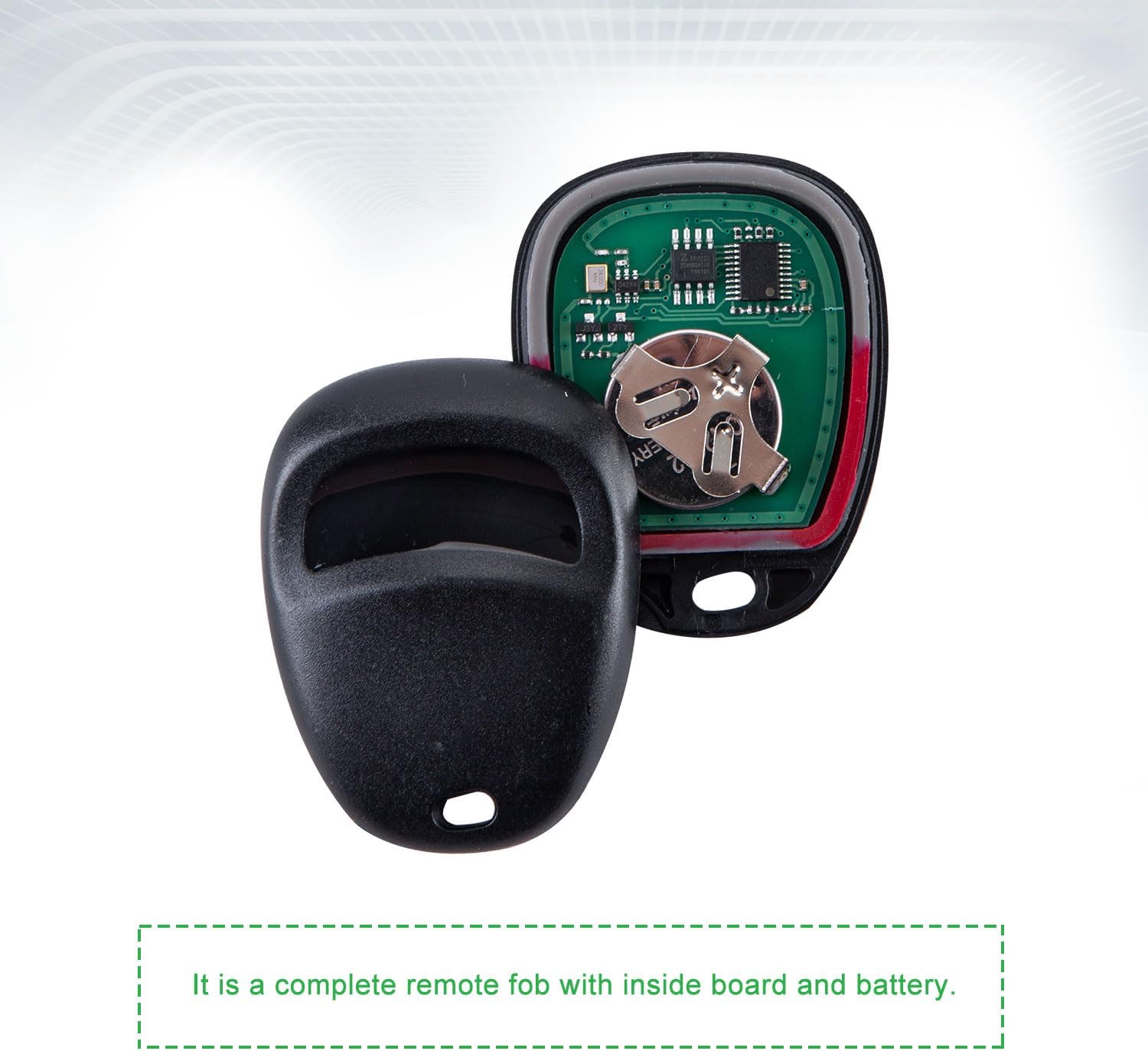 Reemplazo del mando a distancia de coche para MYT3X6898B se adapta a Chevy Trailblazer de 3 botones 2002 2003 2004 2005 2006 2007 (1)