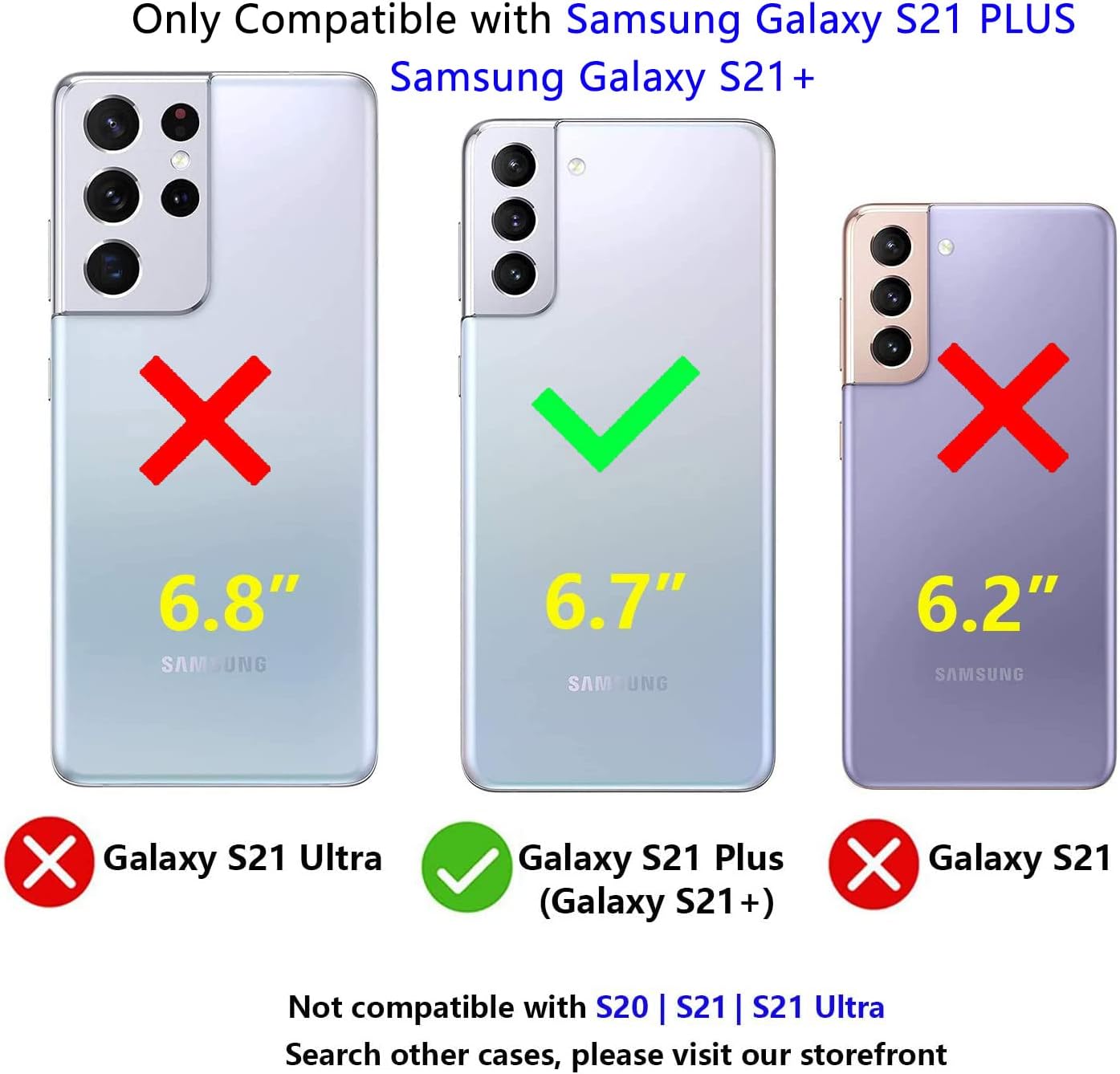 Funda para Samsung Galaxy S21 Plus S21+ Plus con cubierta deslizante para cámara con anillo de soporte de grado militar a prueba de golpes para