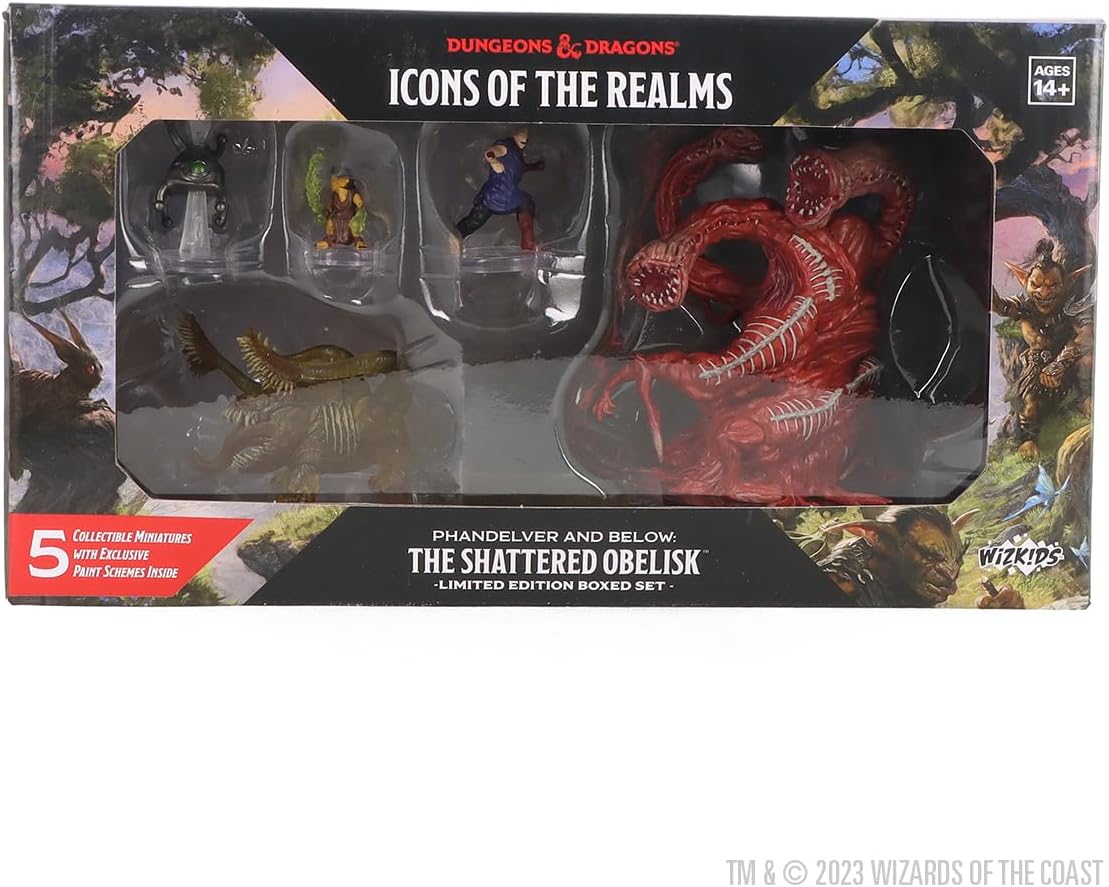 WizKids D&D Icons of The Realms Phandelver and Below The Shattered Obelisco – Edición limitada en caja Dungeons and Dragons Miniatures