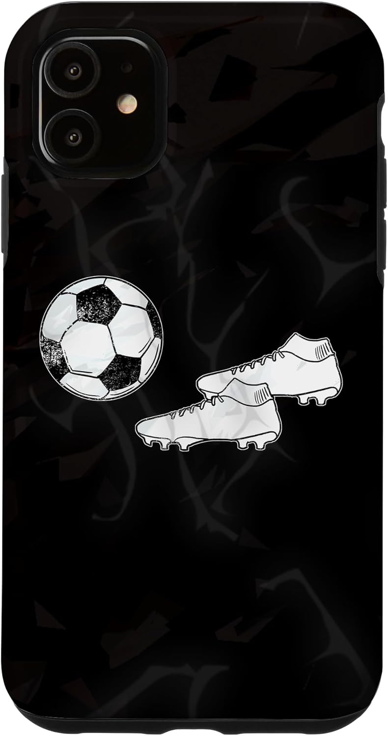 iPhone 11 Balón de fútbol y zapatos Cool Football Sport Jugadores Equipo Caja de regalo