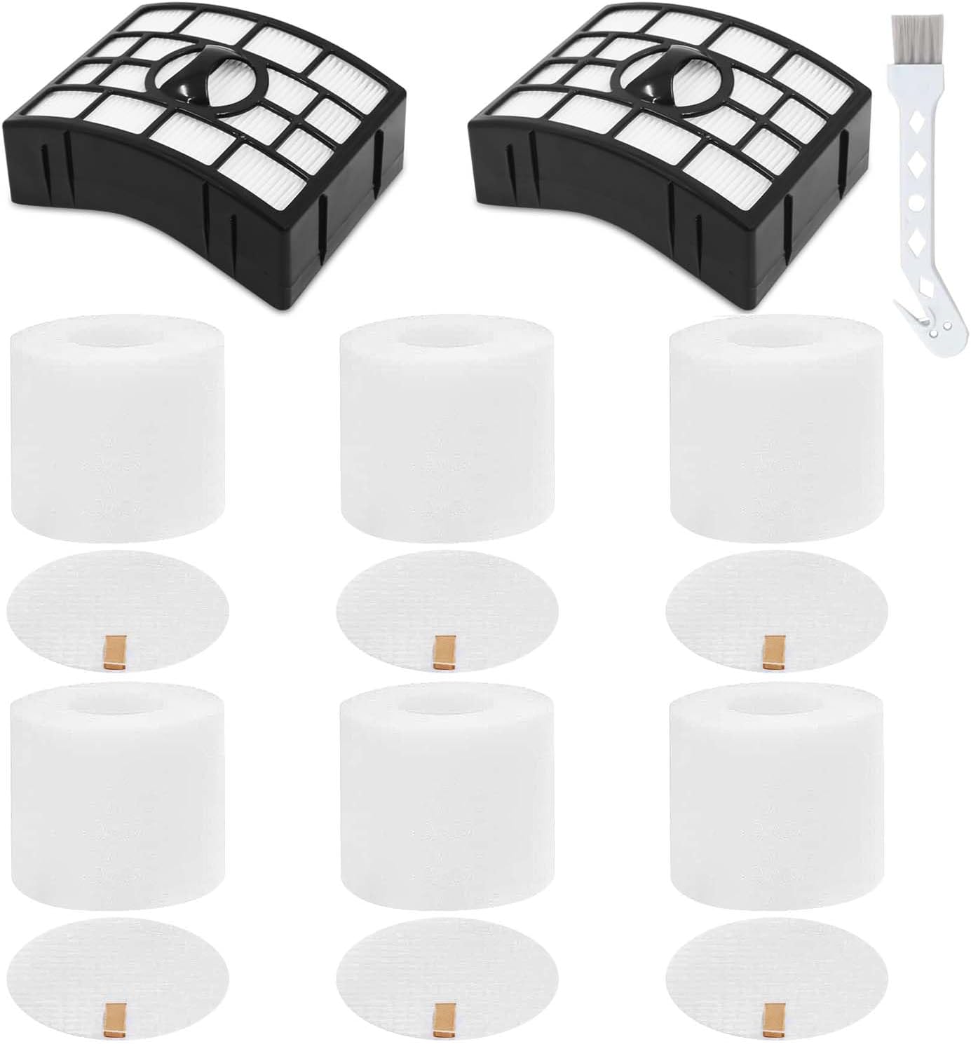 NV752 AZ1002 – Filtros de vacío para Shark Rotator Powered Lift-Away AZ1002 NV650 NV650W NV651 NV652 NV750 NV750W NV751 NV752 AX950 AX951 AX952, 2