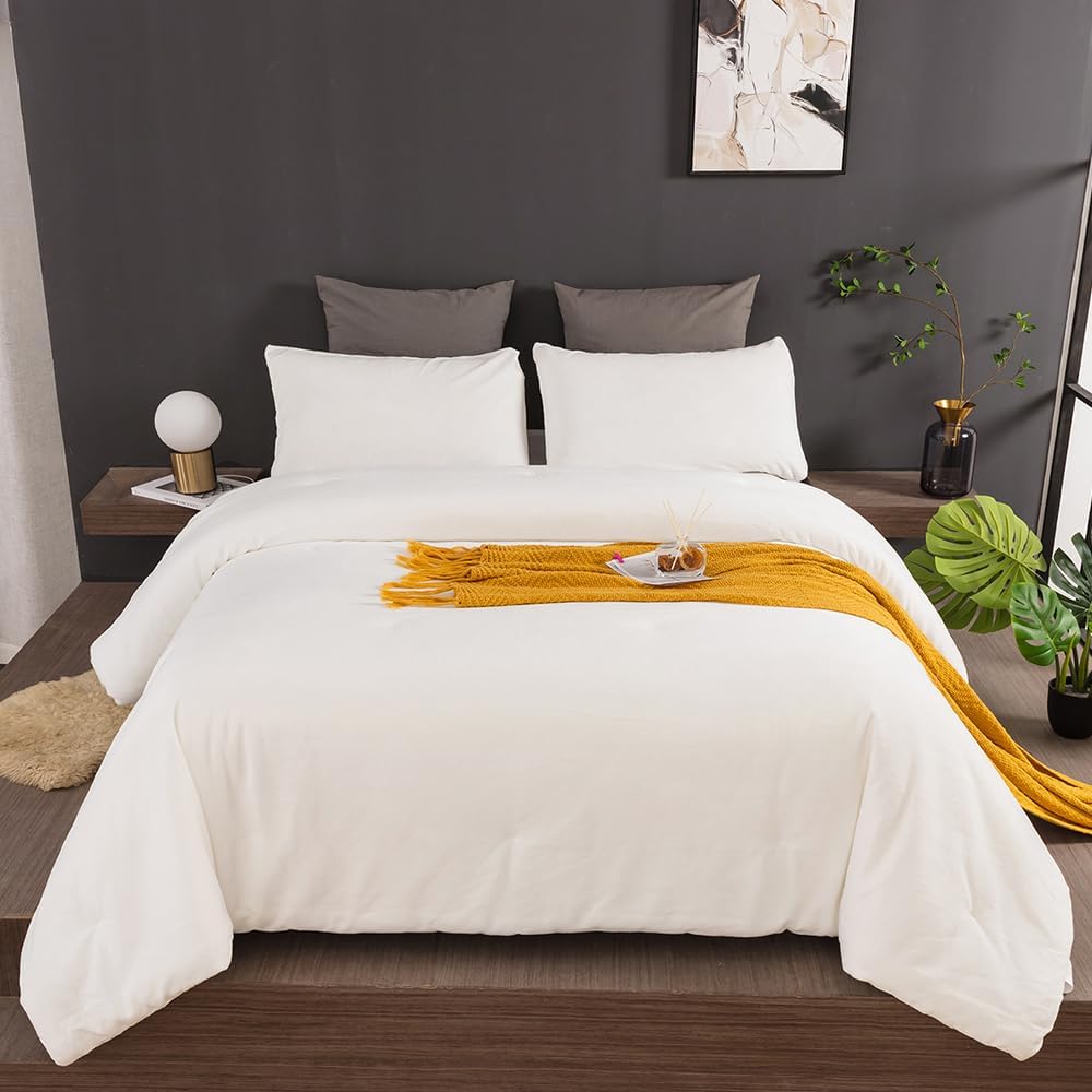 CLOTHKNOW – Juego completo de edredones de algodón para cama individual, queen, matrimonial, de 3 piezas, para cama de niño y niña