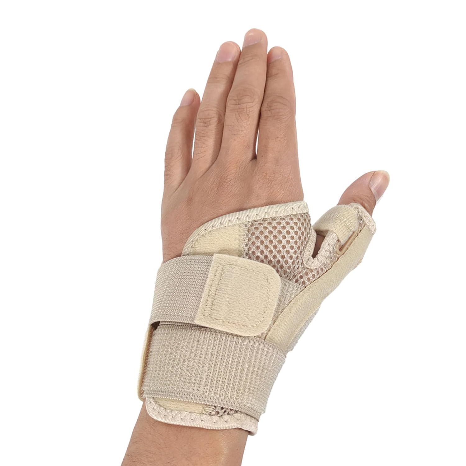 Férula para el pulgar con muñequera, soporte para el pulgar para estabilizador de muñeca, mano, pulgar, se adapta tanto a la mano derecha izquierda
