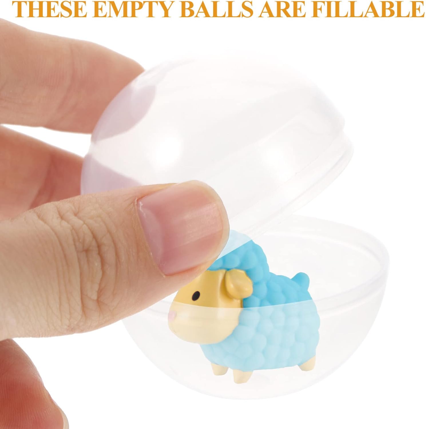 Artibetter 50 cápsulas de máquina de chicles vacías redondas cápsulas transparentes pequeñas de plástico para máquinas expendedoras vacías, caja de