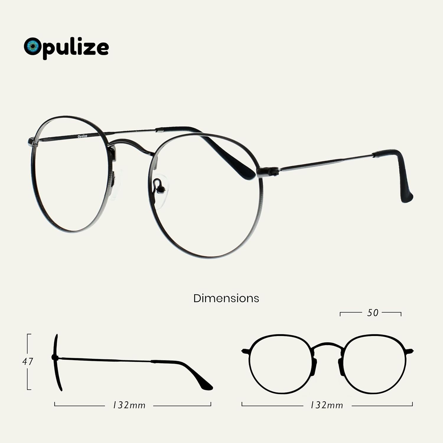 OPULIZE Gafas de lectura Sol con bloqueo de luz azul, paquete de 2 unidades, de metal, antidolor de cabeza, deslumbramiento, mejora el sueño,