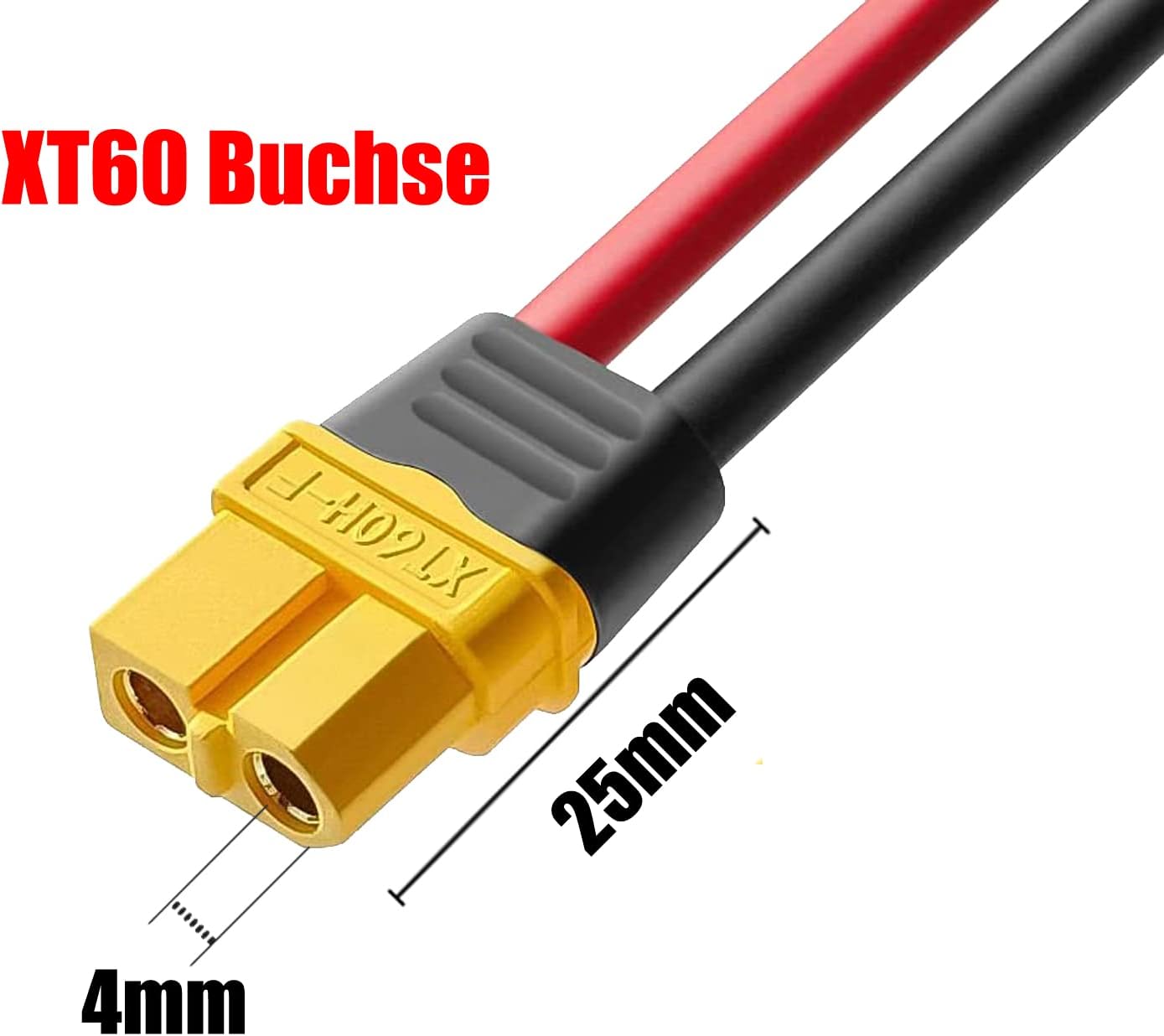 Cable de extensión solar a XT60 de 10 pies, 10 AWG, conector de panel solar a adaptador XT60, cable de carga compatible con EcoFlow River y Delta 2