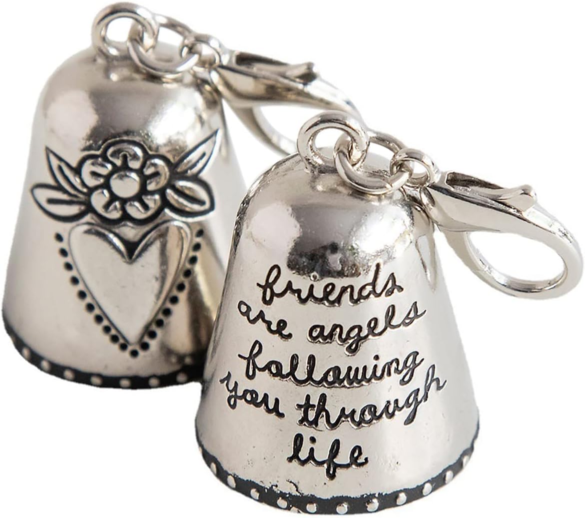 Campana de bendición de ángel de ángeles con manchas de vidrio transparente, con texto en inglés “Always with You” (Always with You), pequeña