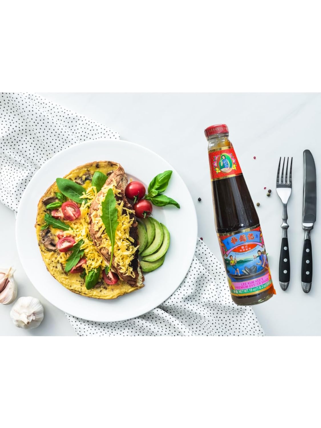Lee Kum Kee – Salsa de ostras premium, botellas de vidrio de 18 onzas (paquete de 2)  Salsa asiática versátil  Incluye tapas dispensadoras para