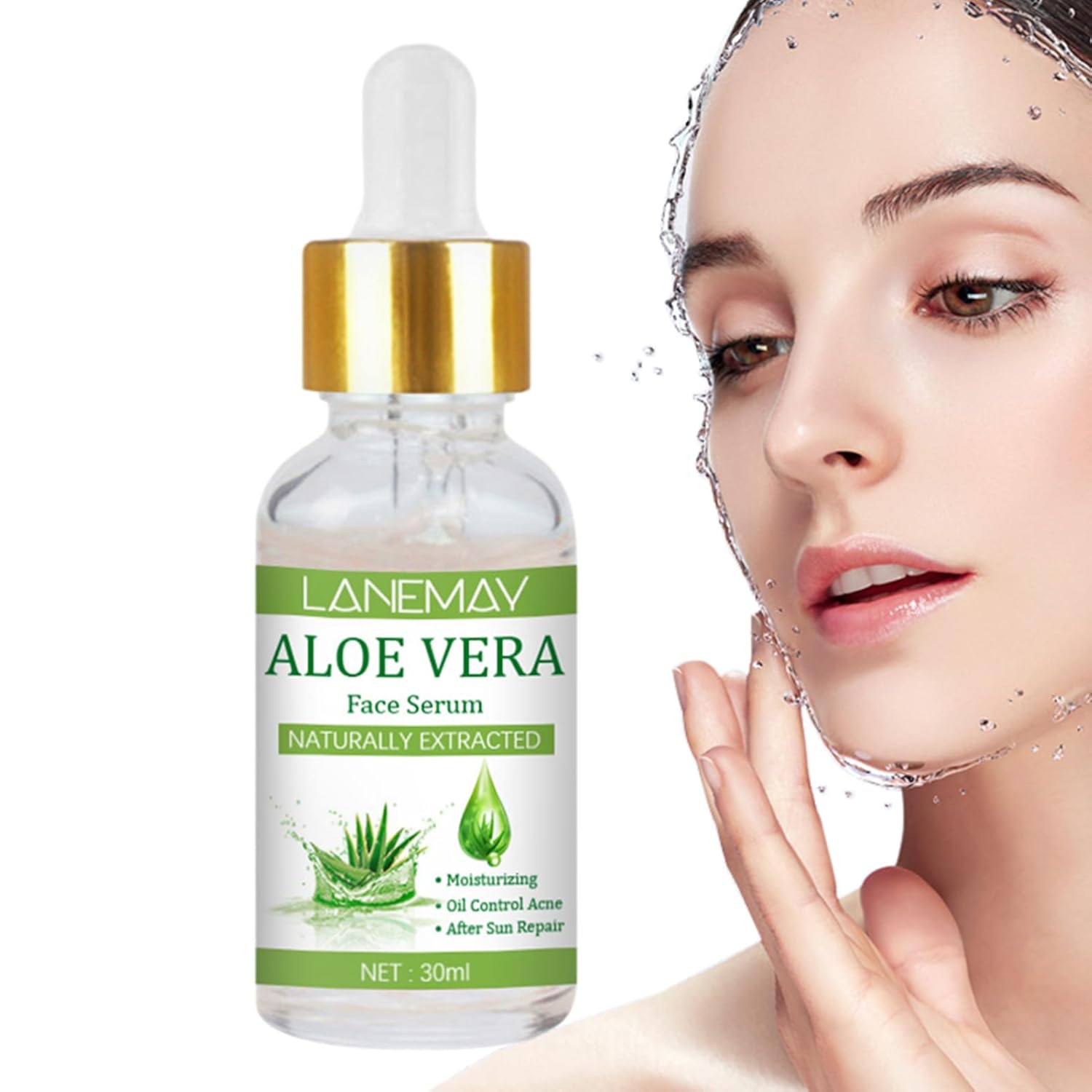 Suero facial de 1.0 fl oz, loción facial para productos de cuidado de la piel profunda y liviana, esencia facial para cuello, piel facial y codos