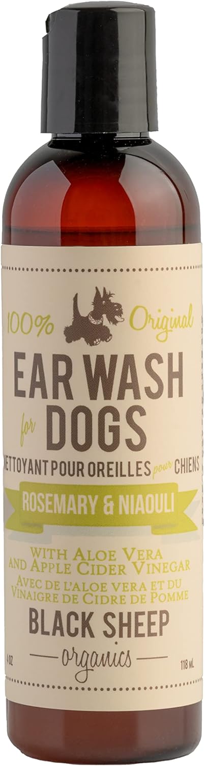 Solución natural de limpieza de orejas para perro, tratamiento de picazón de perro, elimina el olor y la acumulación de cera, fórmula suave de