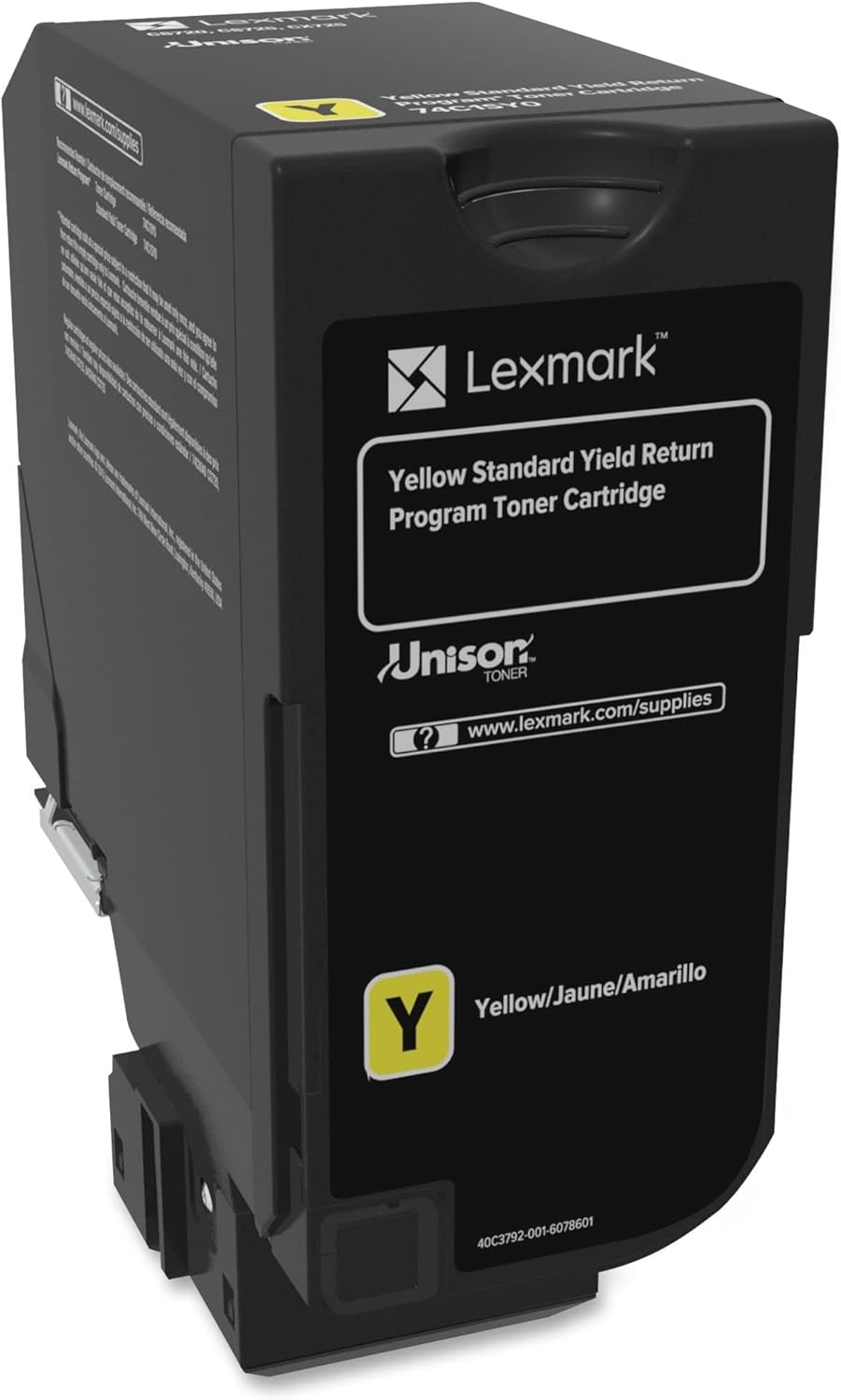Lexmark 74C1SY0 Cartucho de tóner Unison, amarillo