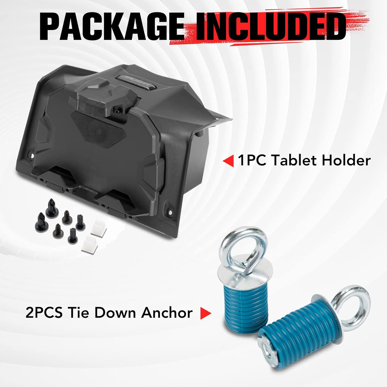 A & UTV PRO Soporte para tableta de dispositivo electrónico y anclajes de amarre RZR para Polaris RZR XP 1000XP4 1000XP Turbo  XP4 Turbo  XP4