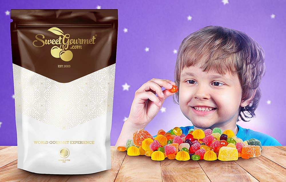 SweetGourmet Jelly Giant Gum Drops Candy  1 libra