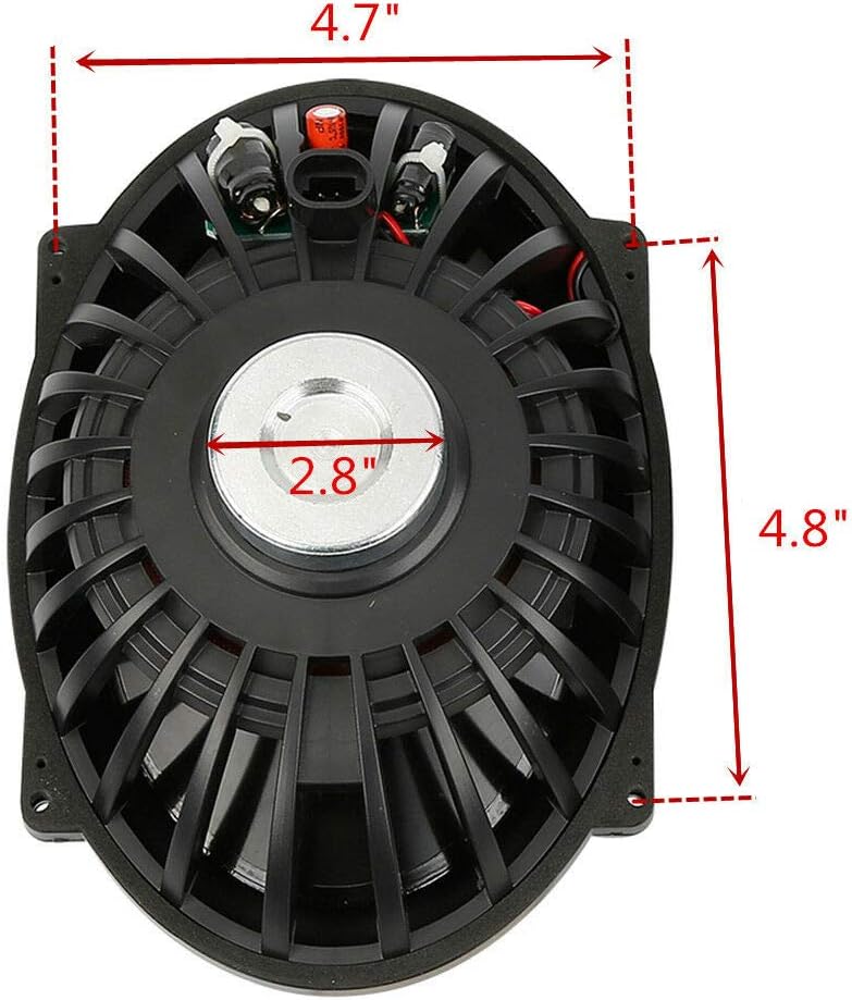 TCMT Alforjas extendidas de 4 pulgadas y altavoces de 5 x 7 pulgadas para Harley Touring Road King Road Glide Street Glide Electra Glide 2014-2023