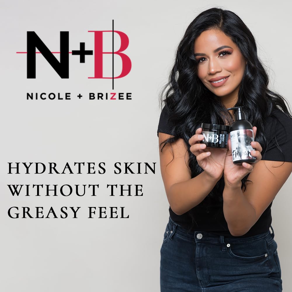 N+B Empower Loción  Antiadherente, hidratante, de absorción rápida, suaviza y suaviza, fabricada con extracto de Alma y vitamina C, para cara,