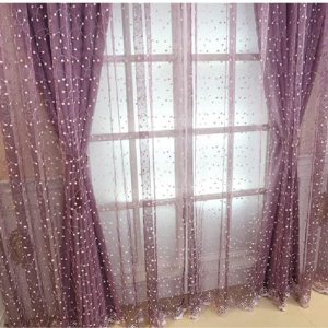 HooHero Cortinas transparentes de lujo de estilo campestre para sala de estar, dormitorio, cortina de gasa bordada HooHero Cortinas transparentes de lujo de estilo campestre para sala de estar, dormitorio, cortina de gasa bordada
