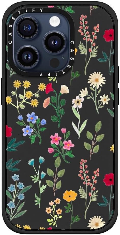 CASETiFY Impact – Funda para iPhone 15 Pro 4 veces probada contra caídas de grado militar, protección contra caídas de 8.2 pies – Estampado de