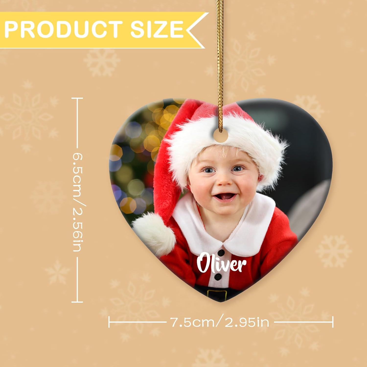 Adornos personalizados para la primera Navidad del bebé 2023  Adorno de cerámica de recuerdo de la primera Navidad del bebé, regalo para bebé recién