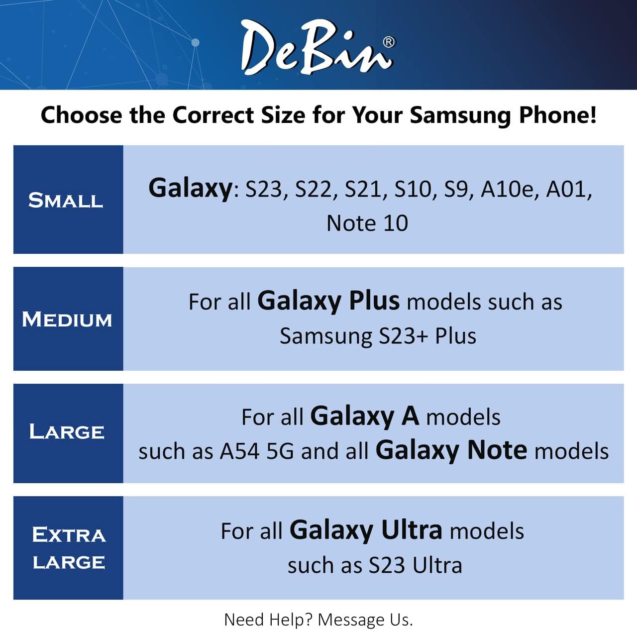 DeBin – Funda para Galaxy S23, S22, S21, S20, S10, S9, A10e, A01, Note 10, Clip para cinturón de teléfono celular, funda de transporte (se adapta a