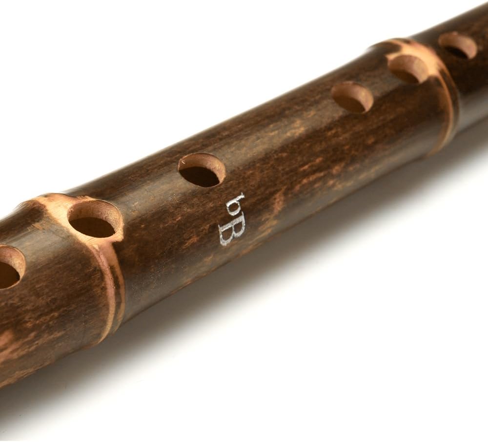 Flauta de bambú vertical marrón original Instrumento musical chino tradicional Xiao
