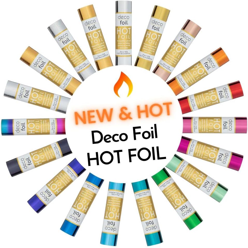 Hot Foils Rollo de 5 pulgadas x 15 pies  Rainbow Dreams  Uso con sistemas de lámina caliente, placas y troqueles