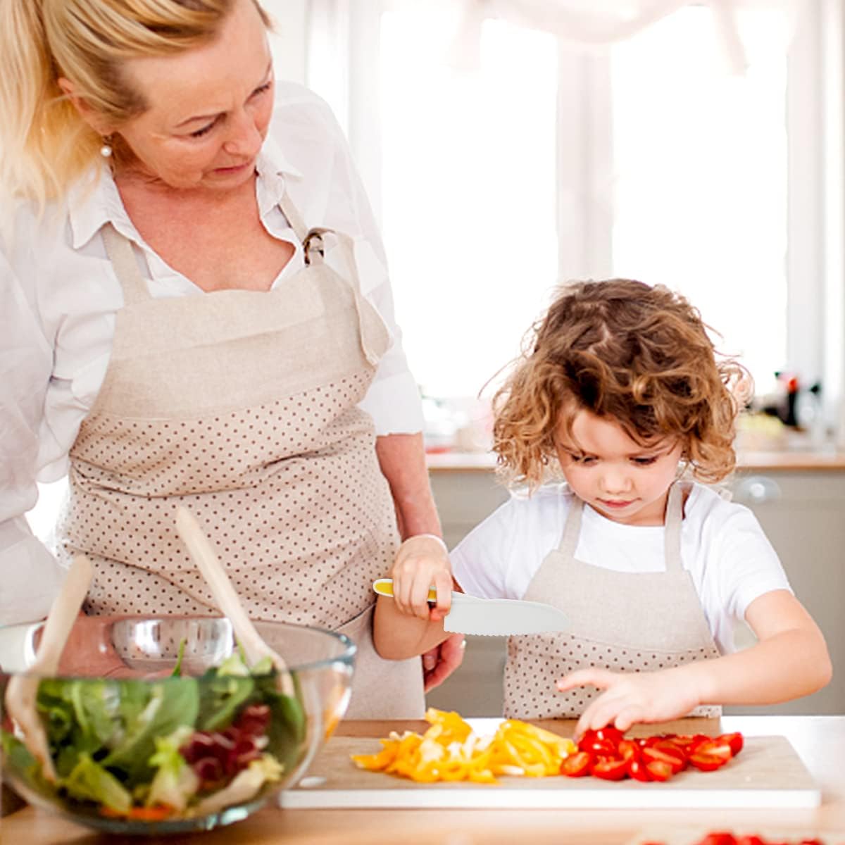 22 cuchillos de cocina de madera para niños, juego de cuchillos de cocodrilo con guantes, tabla de cortar frutas, verduras, cortadores arrugados,