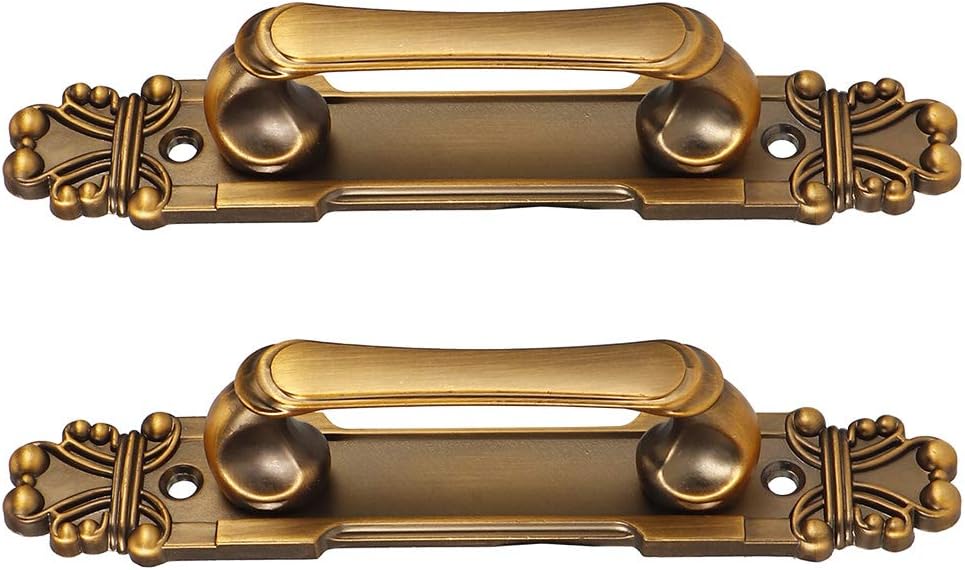 TOPINCN 2 unidsset manija de puerta aleación de zinc estilo europeo antiguo tirador de puerta manija gabinete hardware accesorio