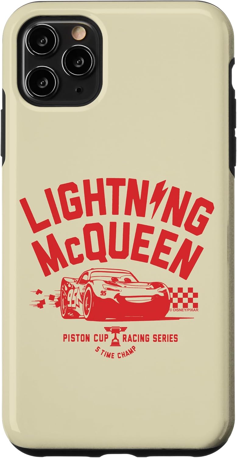 Carcasa para iPhone 11 Pro Max Disney Pixar Cars Lightning McQueen Piston Cup Racing Series