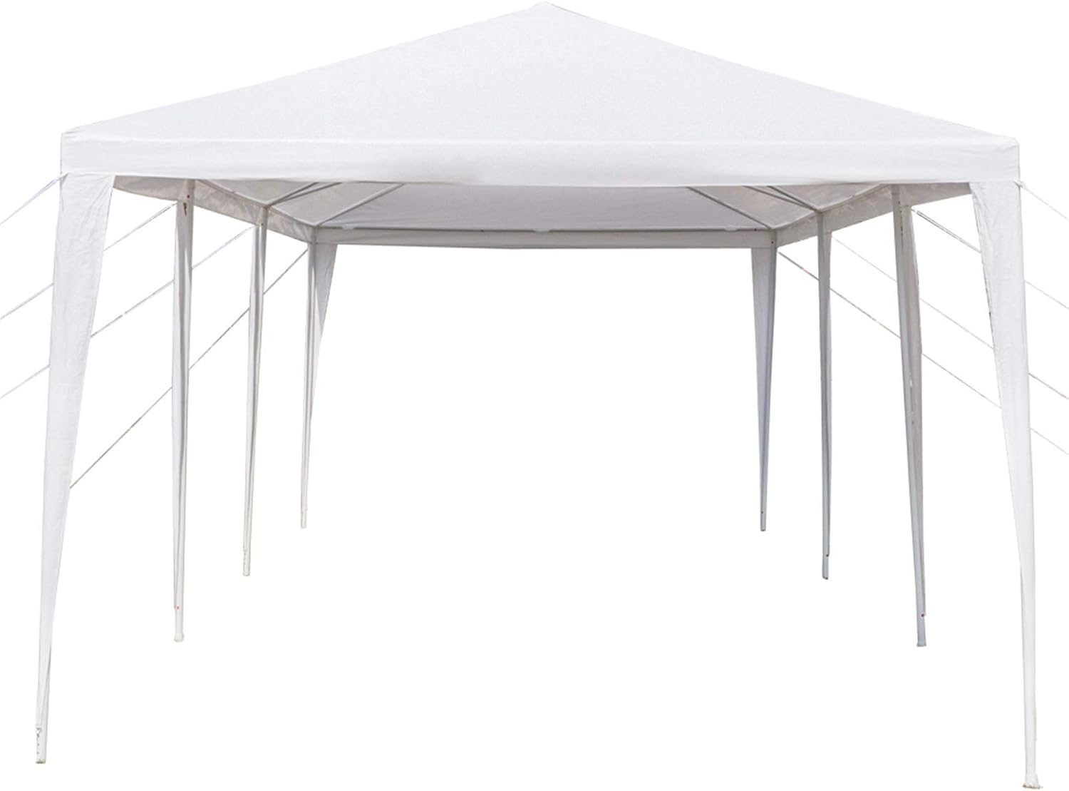 Toldo resistente de 30 x 10 pies, para fiesta, boda, kiosco, blanco, con 5 paredes laterales extraíbles, pabellón impermeable al aire libre para