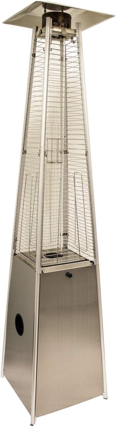 Reemplazo de tubo de vidrio para calentadores de patio estilo pirámide de 4 lados altos  Reemplazo de tubo de vidrio de cuarzo (2 piezas) con anillo